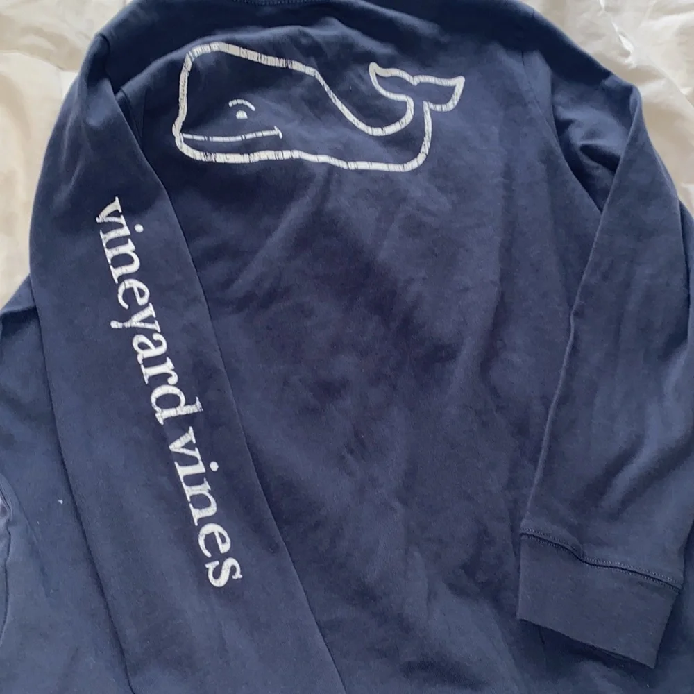 Not 4 Sale Vineyard vines long sleeved Pocket Vintage Whale Blue t-shirt Size 7 - Picture 6 of 7